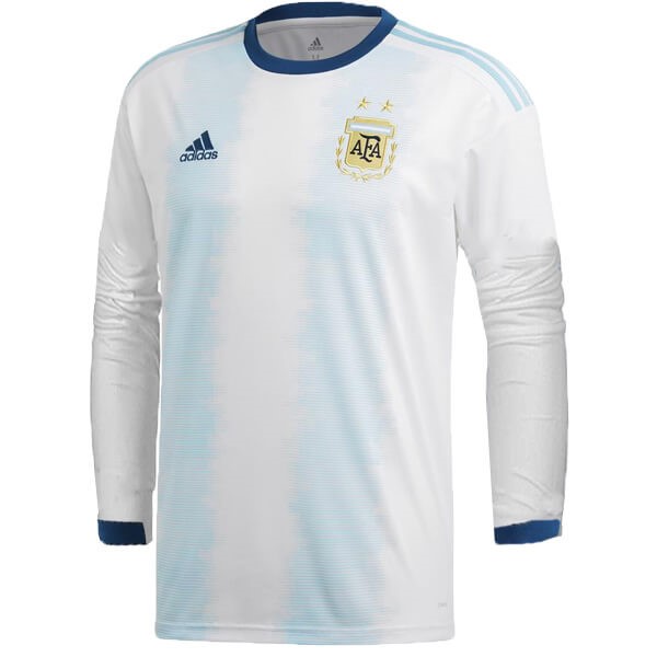 Camiseta Argentina 1ª Kit ML 2019 Blanco Azul